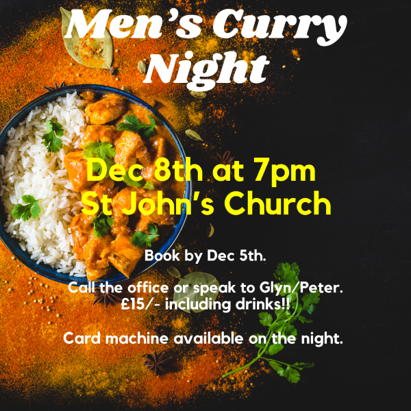 Men’s Curry Night 8th December